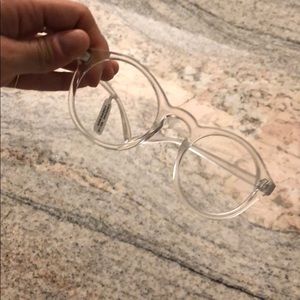 Urban outfitters clear round glasses